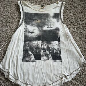 Free People Graphic tank top